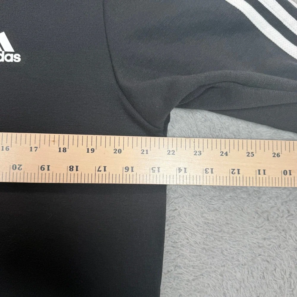 Adidas Mens Primegreen Essentials 3-Stripes Sweatshirt Black Large GK9074